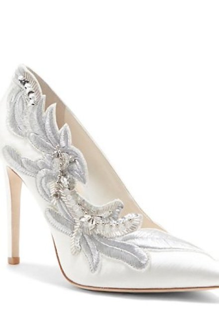 Imagine by Vince Camuto Silver Embellished Pumps 