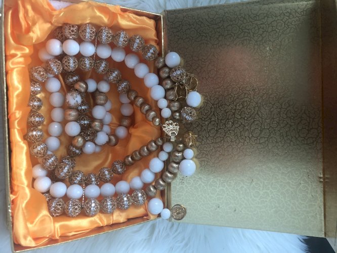 Gold Clutch and White & Gold accessories