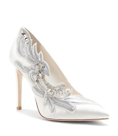 Imagine by Vince Camuto Silver Embellished Pumps 