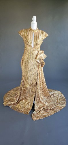 Gold Sequin Mermaid Dress