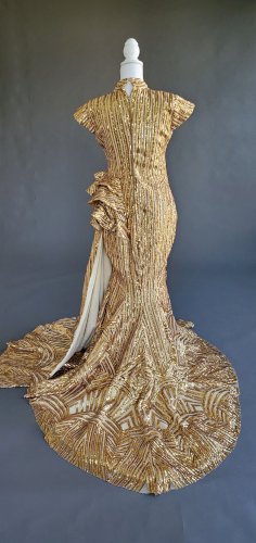 Gold Sequin Mermaid Dress