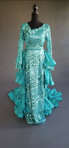 Turquoise Sequin Mermaid Dress
