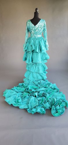 Turquoise Sequin Mermaid Dress