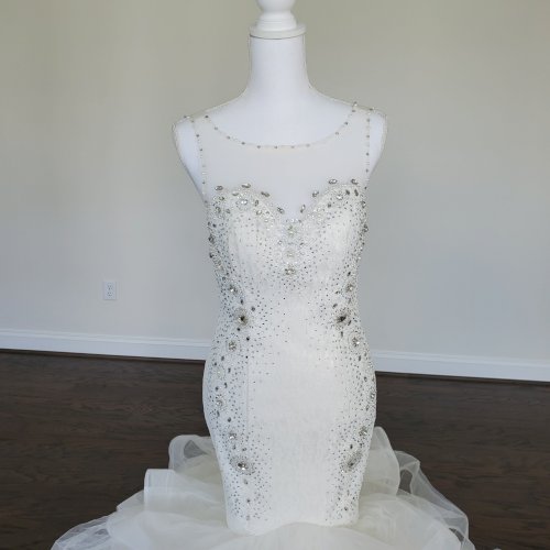 Beautiful Bride Ivory  Mermaid Wedding Dress