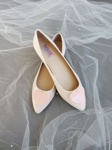 Dolce by Mojo Moxy Heart Ballet Flats Size 8.5