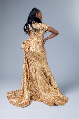 Gold Sequin Mermaid Dress