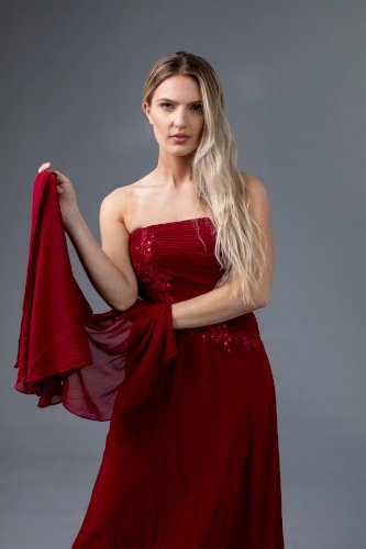 Ever Pretty Burgundy Dress