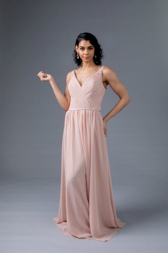 Sorella Vita Blush V-neck Bridesmaid Dress 8614